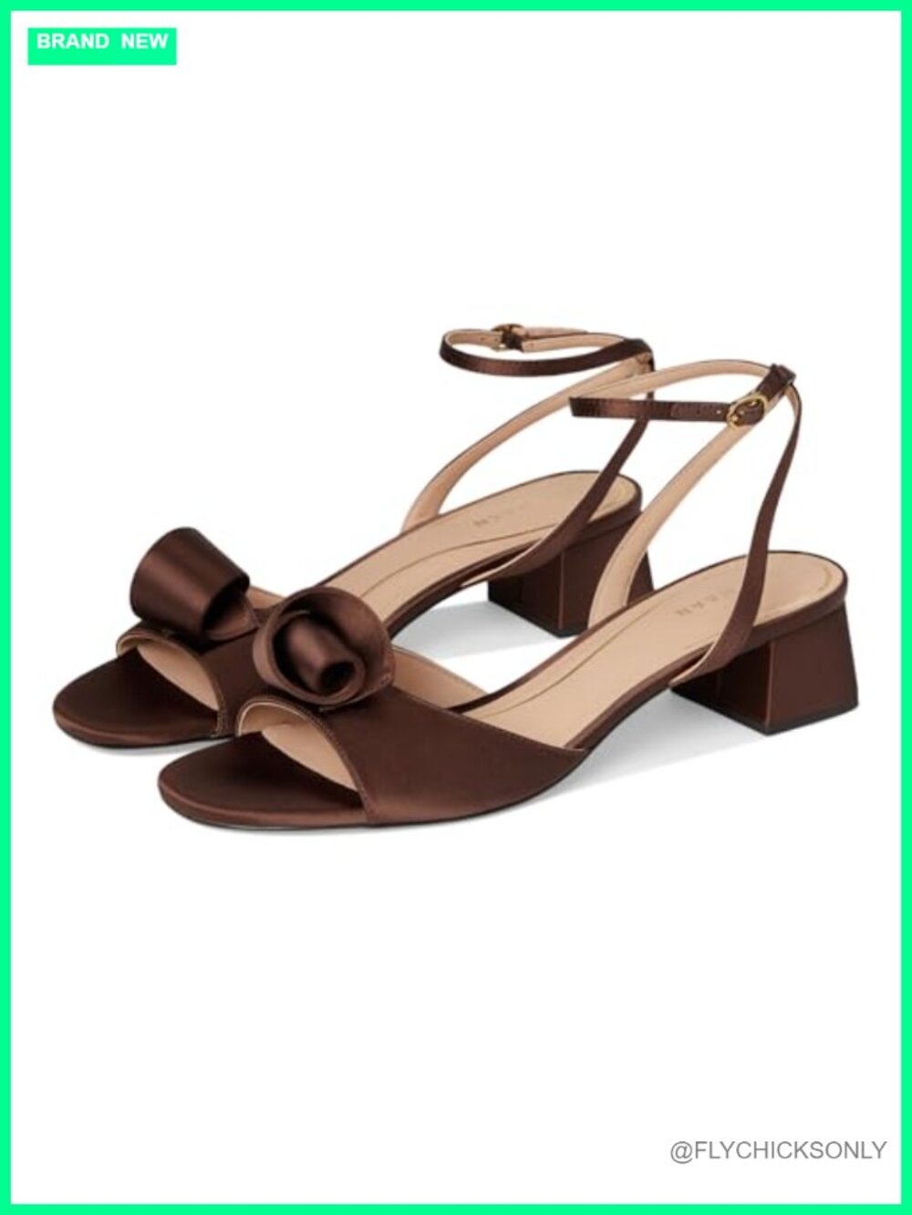 Cole Haan Florette Block Heel Ankle Strap Sandal